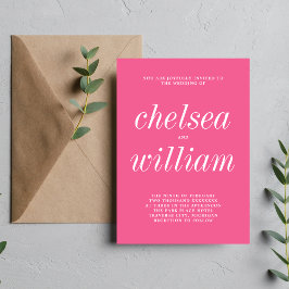 Echte eenvoud 2 anjeminimalistische bruiloft kaart