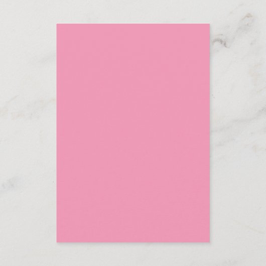 Echte eenvoud 2 Ballet roze minimalistische bruilo Informatiekaartje (Achterkant)