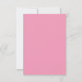 Echte eenvoud 2 Ballet roze minimalistische bruilo RSVP Kaartje (Achterkant)