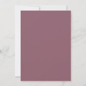 Echte Eenvoud 2 Schemer Mauve Minimalistische Trou Kaart (Achterkant)