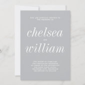 Echte Eenvoud 2 Sterlings Grijs Minimalistisch Tro Kaart (Voorkant)