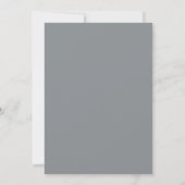 Echte eenvoud 2 Stone Grey Minimalist Wedding Kaart (Achterkant)