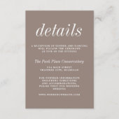 Echte eenvoud 2-tapes eenvoudige minimalistische b informatiekaartje (Voorkant)