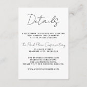 Echte eenvoud 3 Manuscript Eenvoudige Minimalistis Informatiekaartje (Voorkant)