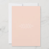 Echte eenvoud 6 Beluisterde Floral Wedding Uitnodi Kaart (Achterkant)