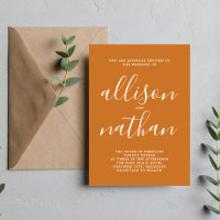 Echte eenvoud - Pumpkin Script minimalistisch huwe