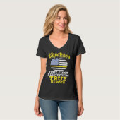 Echte eerstelijns hulpverleners verzendoperator 91 t-shirt (Voorkant volledig)