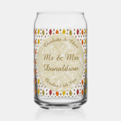 Echte eikenbladeren en Herfst van eikenbomen Blikvorm Glas (Achterkant)