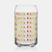 Echte eikenbladeren en Herfst van eikenbomen Blikvorm Glas (Links)