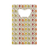 Echte eikenbladeren en Herfst van eikenbomen Creditkaart Flessenopener (Achterkant)