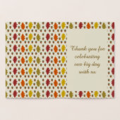 Echte eikenbladeren en Herfst van eikenbomen Folie Kaarten (Binnen)