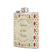 Echte eikenbladeren en Herfst van eikenbomen Heupfles (Links)