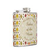 Echte eikenbladeren en Herfst van eikenbomen Heupfles (Rechts)