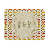 Echte eikenbladeren en Herfst van eikenbomen Magneet (Horizontaal)