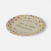 Echte eikenbladeren en Herfst van eikenbomen Papieren Bordje (Gekanteld)