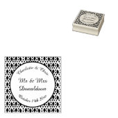 Echte eikenbladeren en Herfst van eikenbomen Rubberstempel (Gestempeld)