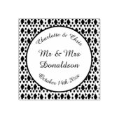 Echte eikenbladeren en Herfst van eikenbomen Rubberstempel (Afrduk)