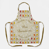 Echte eikenbladeren en Herfst van eikenbomen Schort (Voorkant)