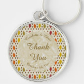 Echte eikenbladeren en Herfst van eikenbomen Sleutelhanger (Voorkant)