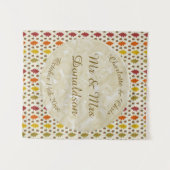 Echte eikenbladeren en Herfst van eikenbomen Wandkleed (Voorkant (horizontaal))