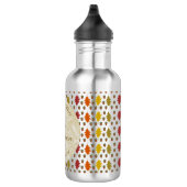 Echte eikenbladeren en Herfst van eikenbomen Waterfles (Rechts)