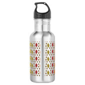 Echte eikenbladeren en Herfst van eikenbomen Waterfles (Achterkant)