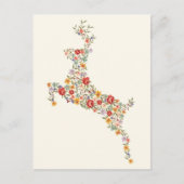 Echte elegante  springveer silhouet briefkaart (Voorkant)