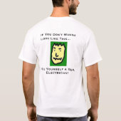 Echte elektricien 2 t-shirt (Achterkant)