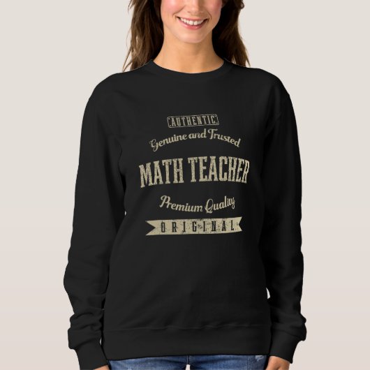 Echte en vertrouwde wiskundeleraar Funny Algebra-t Trui (Voorkant)