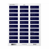 Echte Estate Agent Return Address Labels (Full Sheet)