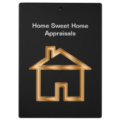 Echte Estate Appraiser Custom Cliboard Klembord (Achterkant)