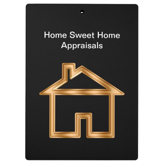 Echte Estate Appraiser Custom Cliboard Klembord (Achterkant)