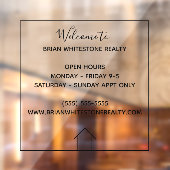 Echte Estate Company Custom Realty-Kantoor Raamsticker (Vel 2)