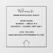 Echte Estate Company Custom Realty-Kantoor Raamsticker (Vel)