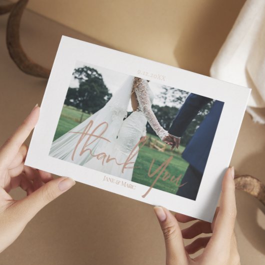 Echte Folie 2 foto's op aangepaste bruiloft Feestdagenkaart