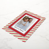 Echte Folie Aangepaste Tekst Kerst Vakantie Fotoka Folie Feestdagenkaart (Gedraaid)