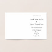 Echte Folie Art Deco bruiloft uitnodiging Kaart (Binnen)