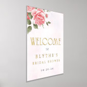 Echte Folie Bloemen Waterverf Welkomstbord Folie Afdrukken (Laagn)