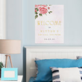 Echte Folie Bloemen Waterverf Welkomstbord Folie Afdrukken (Insitu (Slaapkamer))