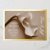 echte folie : de uitnodiging voor een lily bruilof (Voorkant)