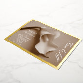 echte folie : de uitnodiging voor een lily bruilof (Gedraaid)