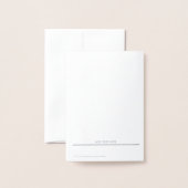 Echte Folie Denken Aan Jou Op Maat Gemaakte Zilver Folie Kaarten (Met envelop)