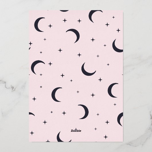 Echte Folie Drink Halloween Party nodigt uit Folie Feestdagenkaart (Achterkant)