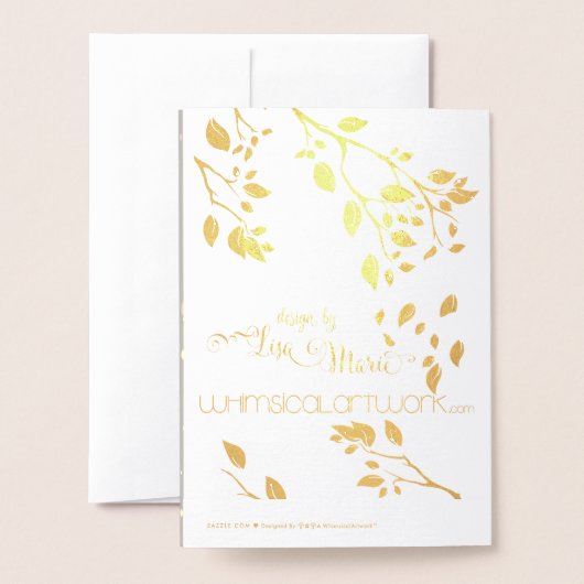 Echte Folie Een heel prettige kerstboombegroeting Folie Kaarten (Met envelop)