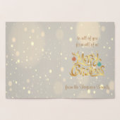 Echte Folie Een heel prettige kerstboombegroeting Folie Kaarten (Binnen)