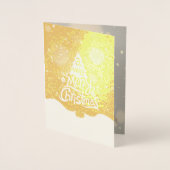 Echte Folie Een heel prettige kerstboombegroeting Kaarten (Voorkant)