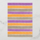 Echte Folie Een kleine Boo Ghost Halloween Baby sh Folie Uitnodiging (Achterkant)