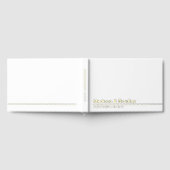 Echte Folie Eenvoudig Modern Gold Script Wedding Gastenboek (Volledig)