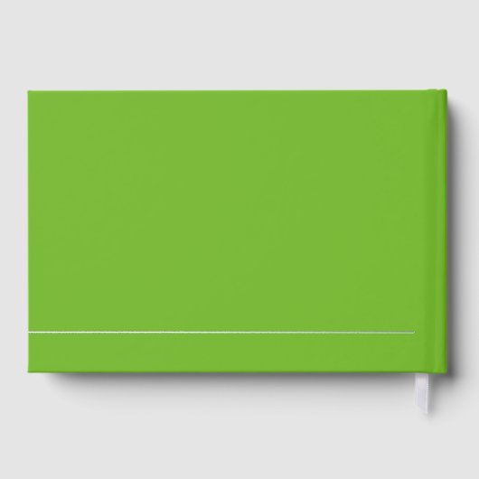 Echte Folie Eenvoudig Modern Silver Script Wedding Gastenboek (Achterkant)