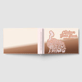 Echte Folie Elegant Bruid Vrijgezellenfeest Roze Gastenboek (Volledig)